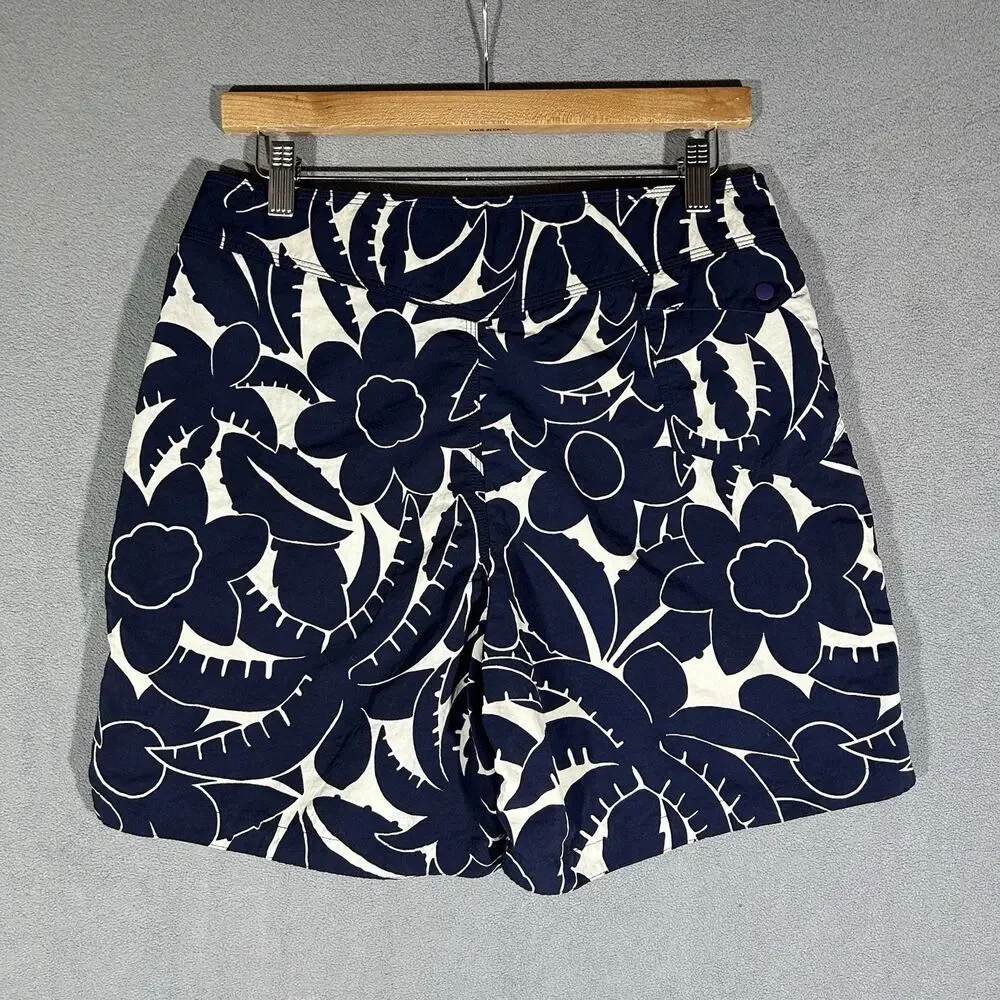 Vintage Patagonia Board Shorts Mens 32/6 Navy Blue Floral Tropical Swim Trunks